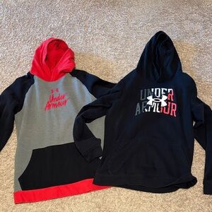 Lot of 2 Boys XL Under Armour Sweatshirts